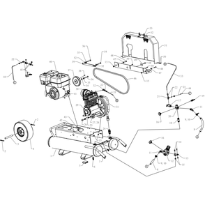 Main Diagram and Parts List for K5HGA-8P-CRC  Jenny Compressor