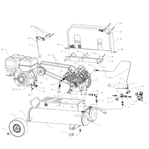 Main Diagram and Parts List for GT8HGB-15P2-CRC  Jenny Compressor