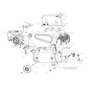 Main Diagram and Parts List for GT8HGB-30P-CRC  Jenny Compressor