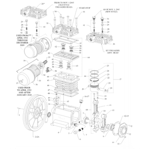 Section 1 Diagram and Parts List for KUPUMP  Jenny Engine