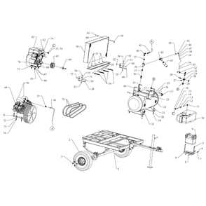 Main Diagram and Parts List for U18HGB-PT-CRC  Jenny Compressor