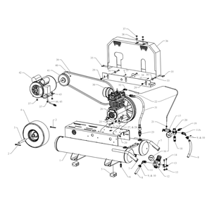 Main Diagram and Parts List for K1A-8P-CRC  Jenny Compressor