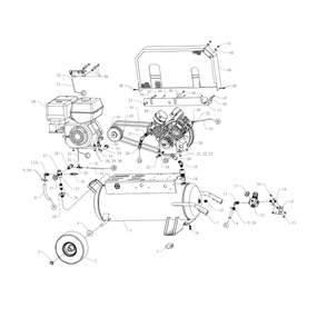 Main Diagram and Parts List for GT8HGB-17P-CRC  Jenny Compressor