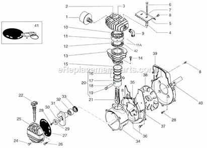 Page C Diagram and Parts List for AM840-4HG-HC4V  Jenny Compressor