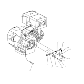 Throttle Idle Control Diagram and Parts List for GC11HGA-SM-CRC  Jenny Compressor
