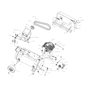Main Diagram and Parts List for G5A-30P-CRC  Jenny Compressor