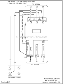 Page B Diagram and Parts List for F12A-17  Jenny Compressor