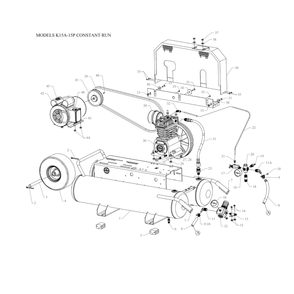Main Diagram and Parts List for K15A-15P-CRC  Jenny Compressor