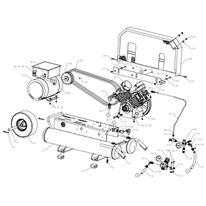 Main Diagram and Parts List for G5A-8P-CRC  Jenny Compressor