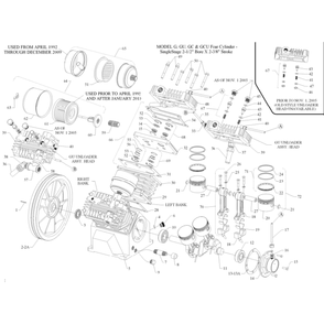 Section 1 Diagram and Parts List for GCUPUMP  Jenny Engine
