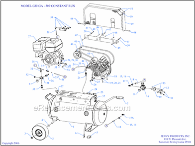 Part Location Diagram of 411-1190 Jenny Tank-Portbl