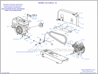 Part Location Diagram of 320-1064 Jenny Deck 32 X 12Re Enforced Gas