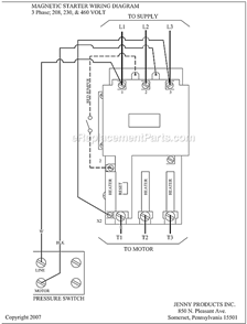 Page C Diagram and Parts List for GC2A-17  Jenny Compressor