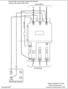 Page C Diagram and Parts List for GC2A-60V  Jenny Compressor