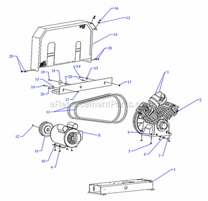 Page A Diagram and Parts List for GC2A-B  Jenny Compressor