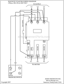 Page C Diagram and Parts List for GC5S-17S  Jenny Compressor