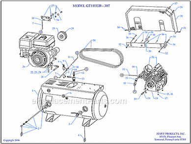 Part Location Diagram of 141-1048 Jenny Valve-Pilot