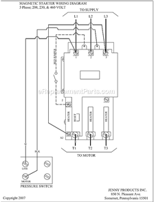 Page C Diagram and Parts List for GT3B-30  Jenny Compressor