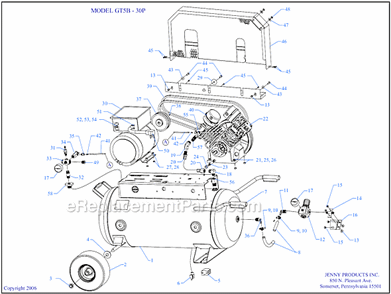 Part Location Diagram of 320-1101 Jenny Filter-W/Decals