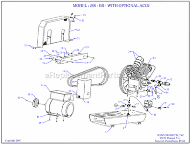 Part Location Diagram of 122-1062 Jenny Tee-Female