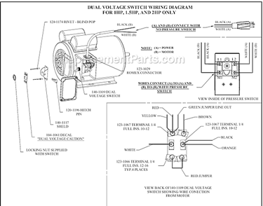 Page B Diagram and Parts List for K15A-17P-CRC-DVS  Jenny Compressor