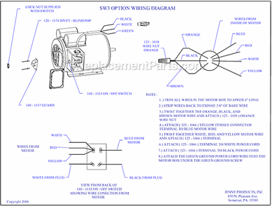 Page B Diagram and Parts List for K15A-30P-CRC-SW3  Jenny Compressor