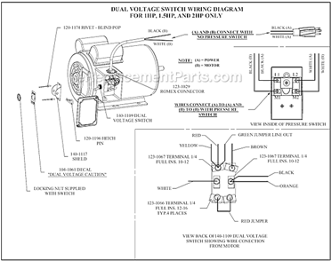Page B Diagram and Parts List for K15A-30P-DCS-DVS  Jenny Compressor