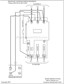Page C Diagram and Parts List for K15A-30V  Jenny Compressor
