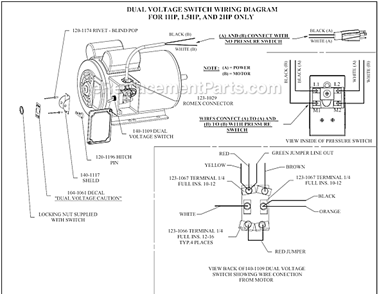 Page B Diagram and Parts List for K1A-15P-SSC-DVS  Jenny Compressor