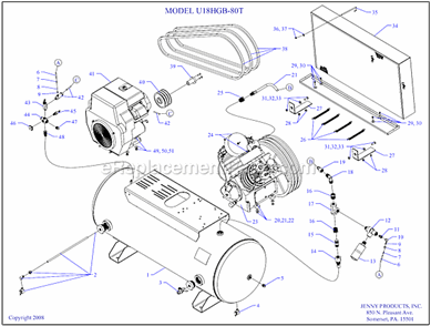 Part Location Diagram of 120-1078 Jenny Washer-Flat