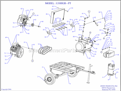Part Location Diagram of JD7769 Jenny Box-Battery