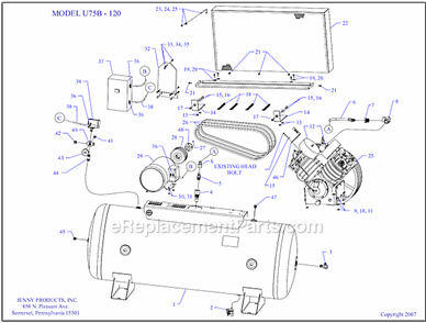 Part Location Diagram of 140-1012 Jenny Starter-Magnetic