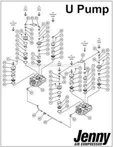 Page B Diagram and Parts List for U Series Jenny Compressor