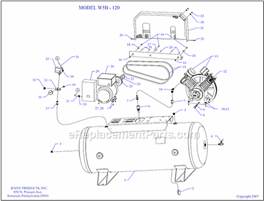 Part Location Diagram of 321-1181 Jenny Beltguard - J & W