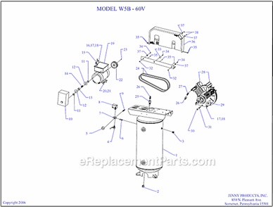 Part Location Diagram of 120-1001 Jenny Screw-Cap
