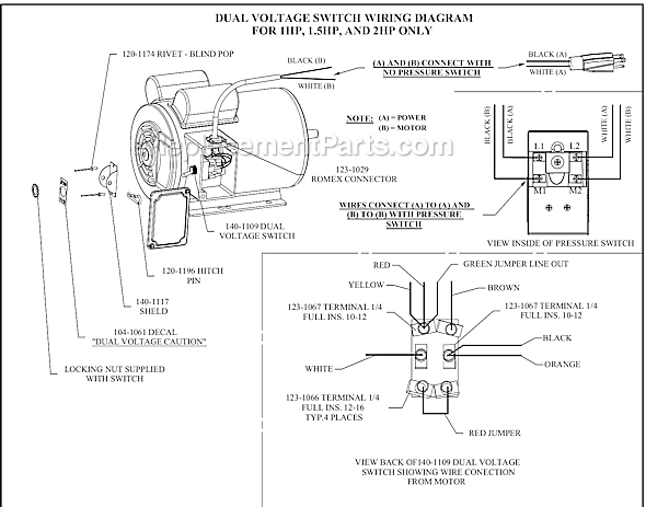 Page B Diagram and Parts List for K15A-17P-CRC-DVS  Jenny Compressor