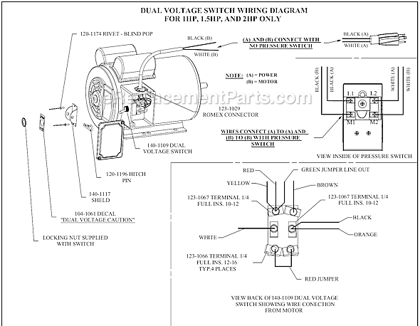Page B Diagram and Parts List for K1A-15P-SSC-DVS  Jenny Compressor