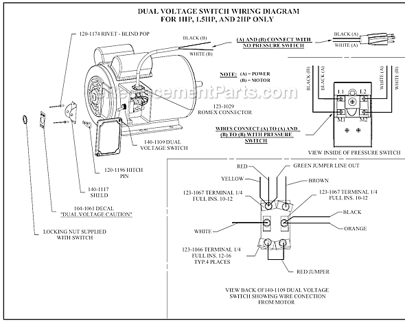 Page B Diagram and Parts List for K2A-30P-DCS-DVS  Jenny Compressor