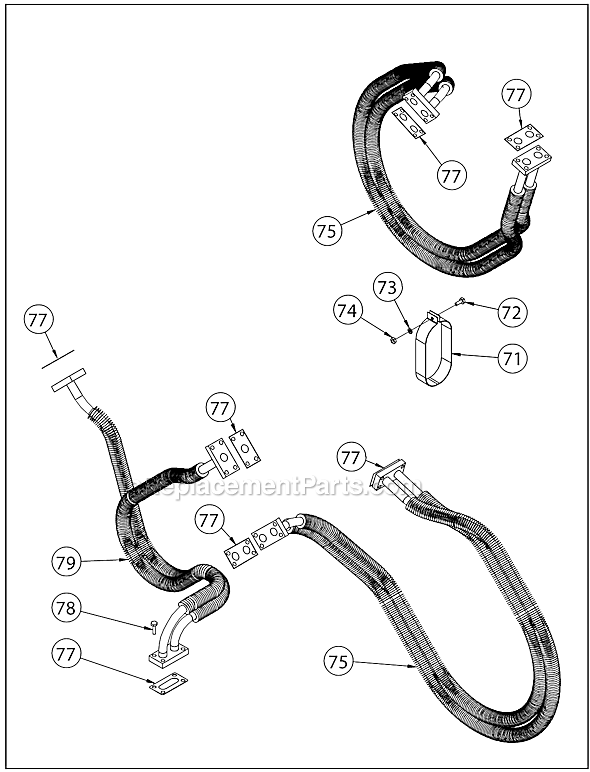 Page B Diagram and Parts List for T Series Jenny Compressor