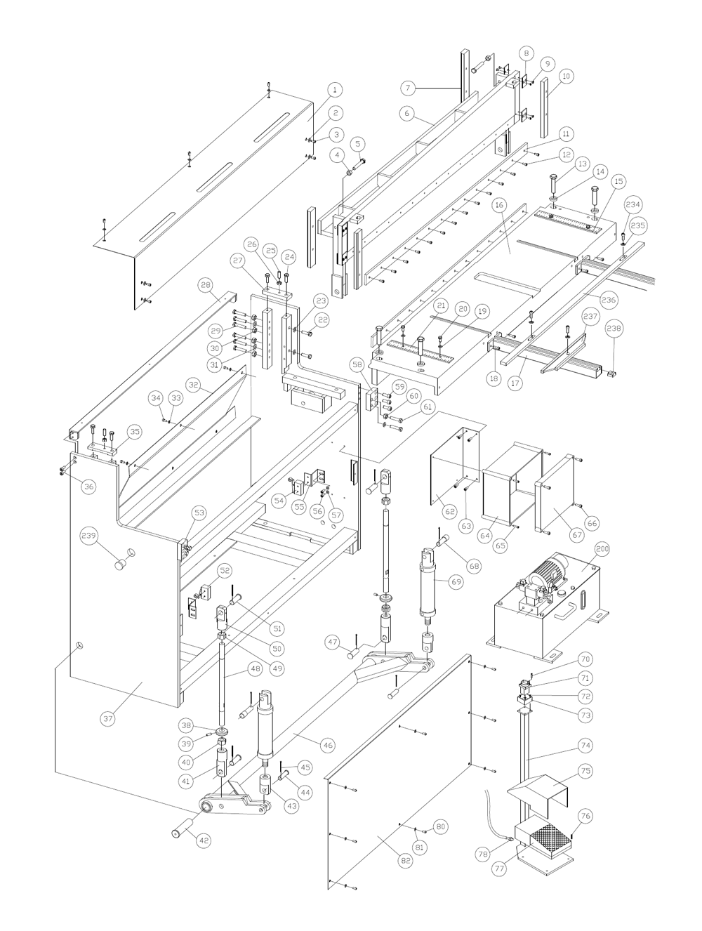 Fig-0 Diagram and Parts List for HS-1452 756205 Jet Nibbler & Shears