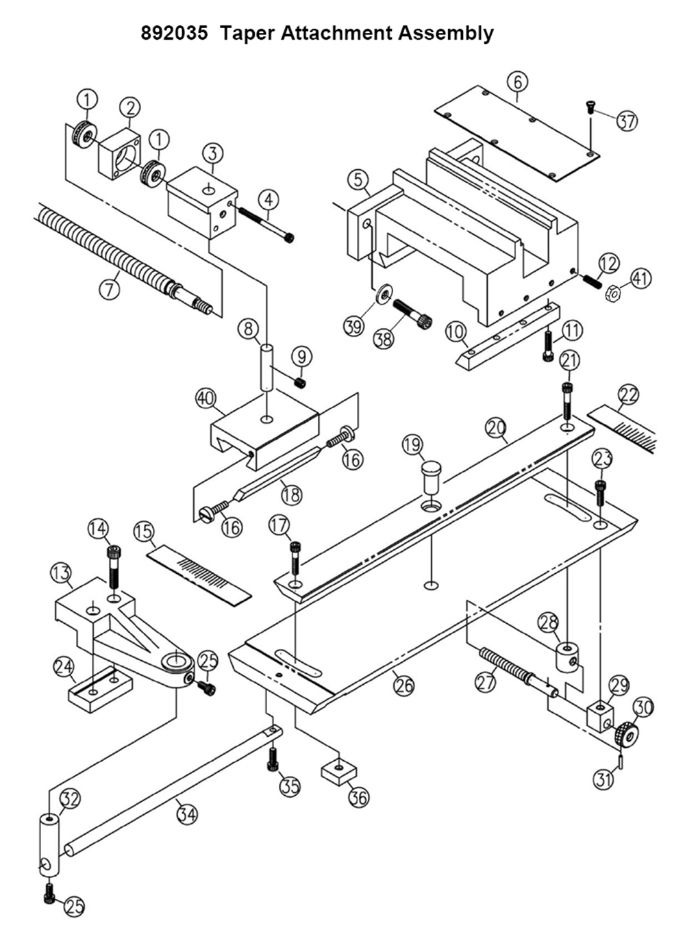 Fig-0 Diagram and Parts List for 892035  Jet Miscellaneous