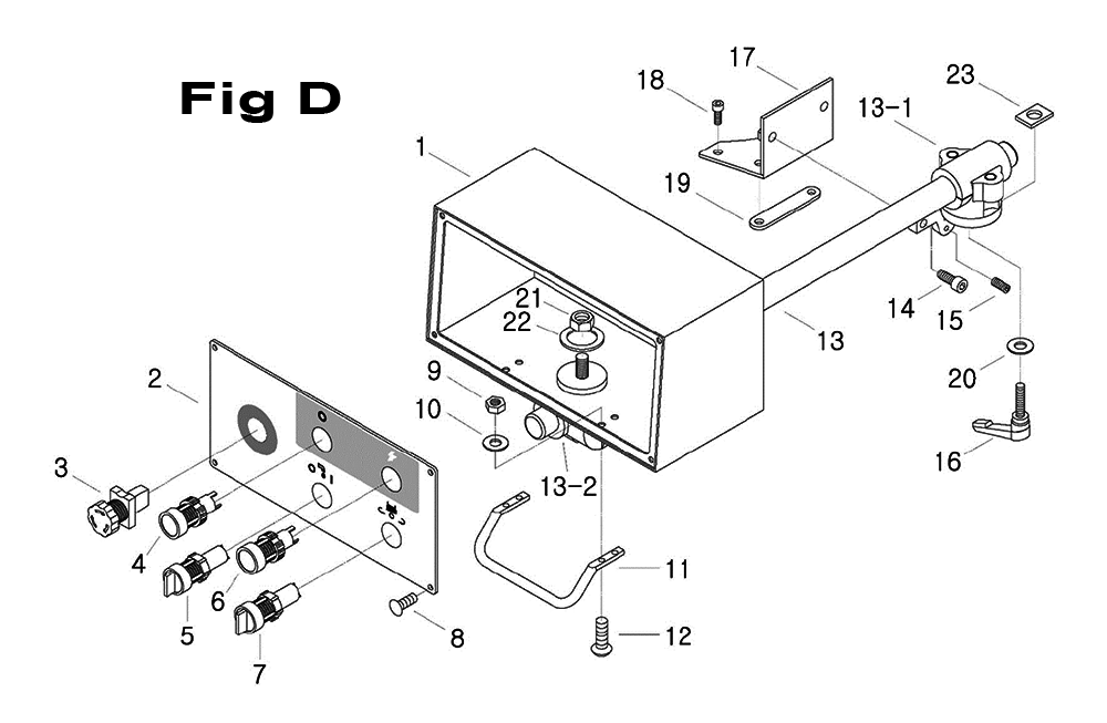 Fig-1 Diagram and Parts List for 698108  Jet Mill