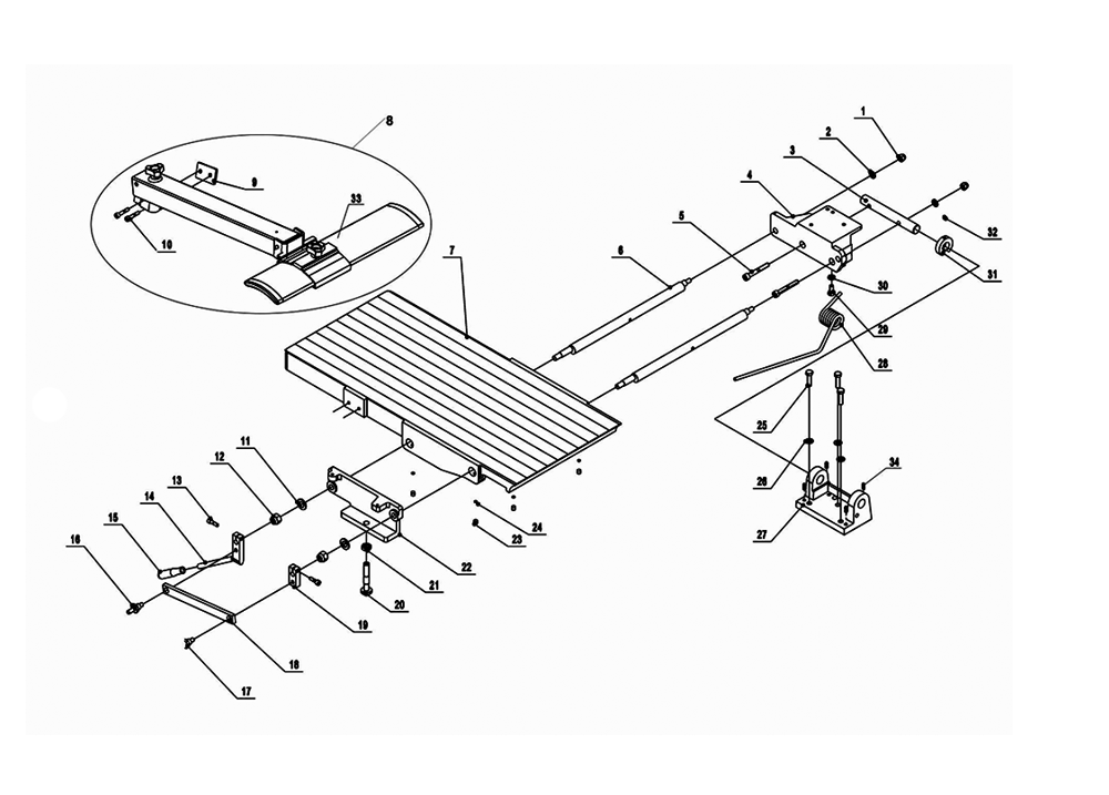 Fig-1 Diagram and Parts List for 708475  Jet Planer Jointer