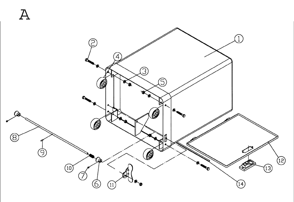 Fig-1 Diagram and Parts List for 708598K  Jet Sander Grinder