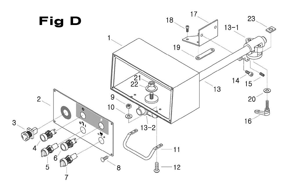 Fig-7 Diagram and Parts List for 698117  Jet Mill