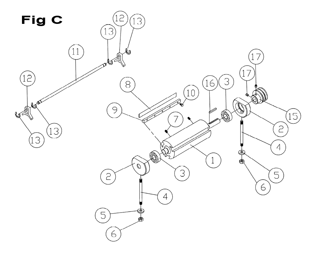 Fig-3 Diagram and Parts List for 718200K  Jet Planer Jointer