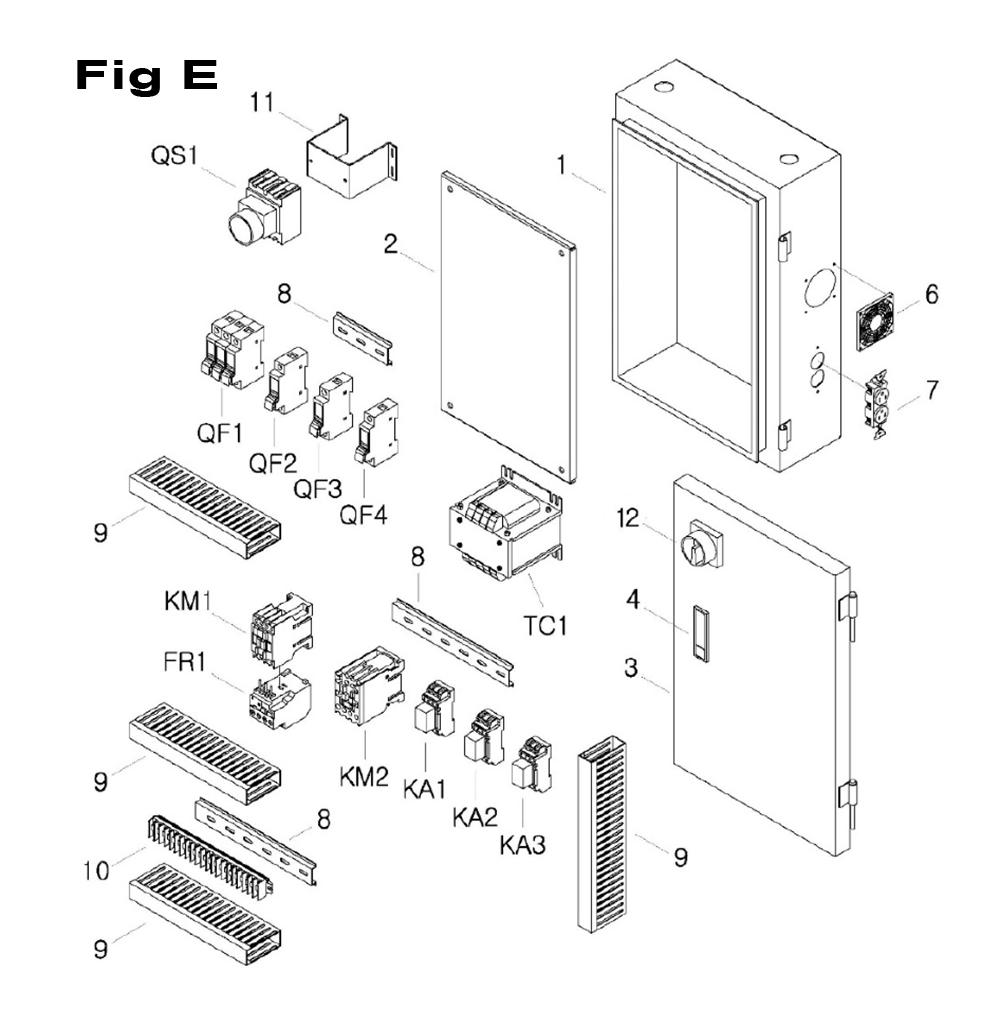 Fig-7 Diagram and Parts List for 698071  Jet Mill