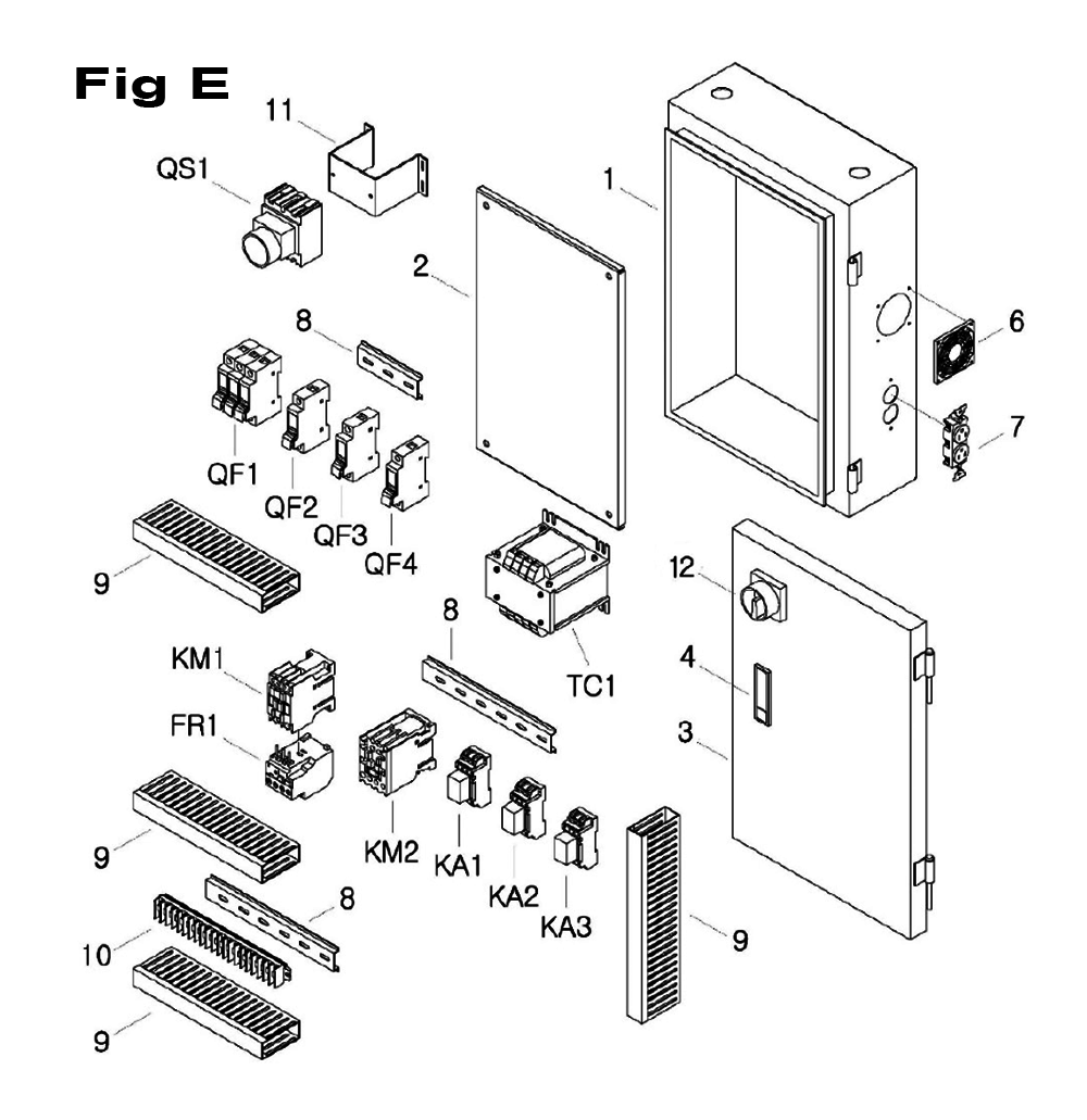Fig-4 Diagram and Parts List for 698069  Jet Mill