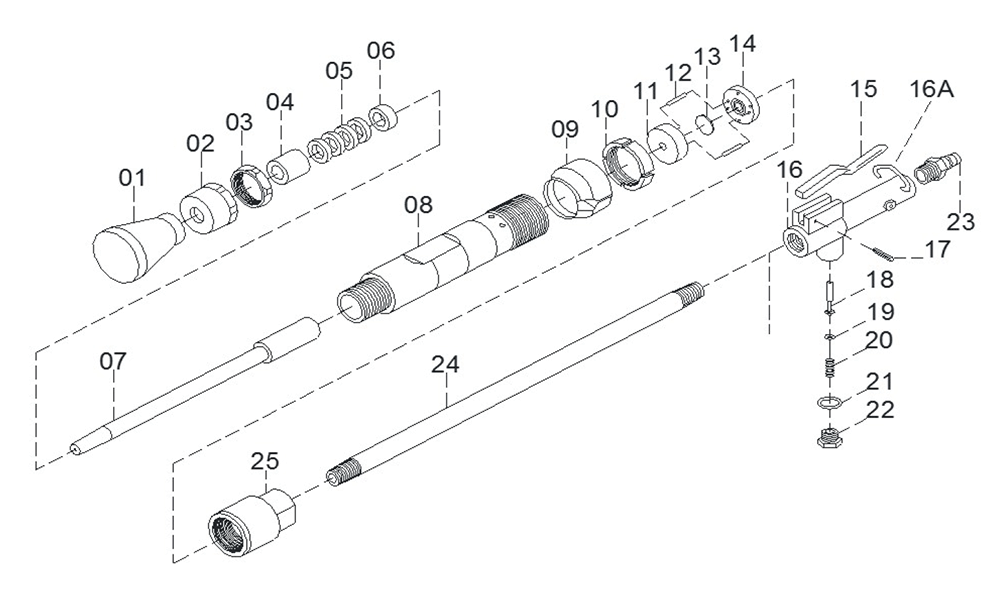 Fig-0 Diagram and Parts List for 550605  Jet Sander