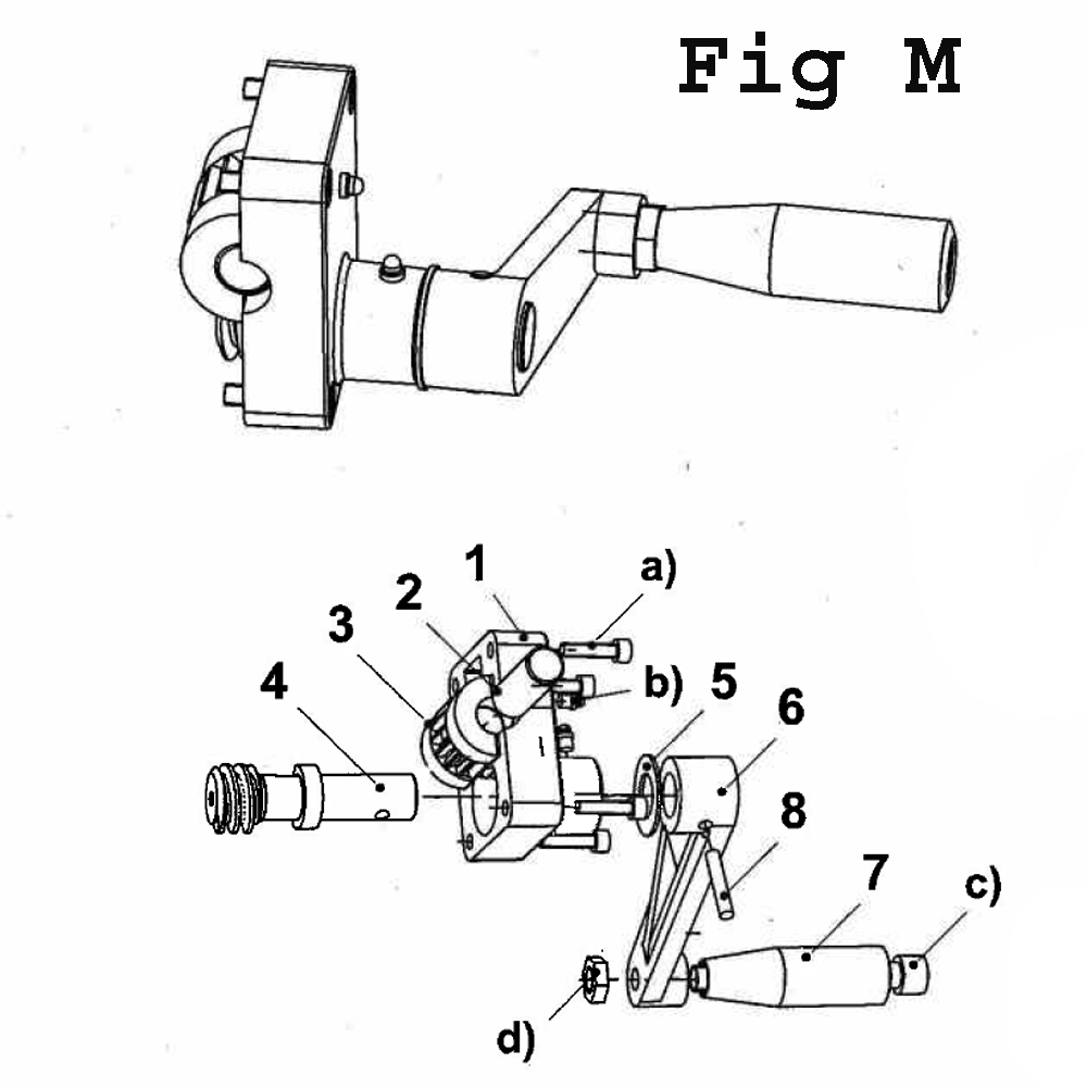 Fig-6 Diagram and Parts List for J-A3008M-PF2 354036 Jet Drill Press